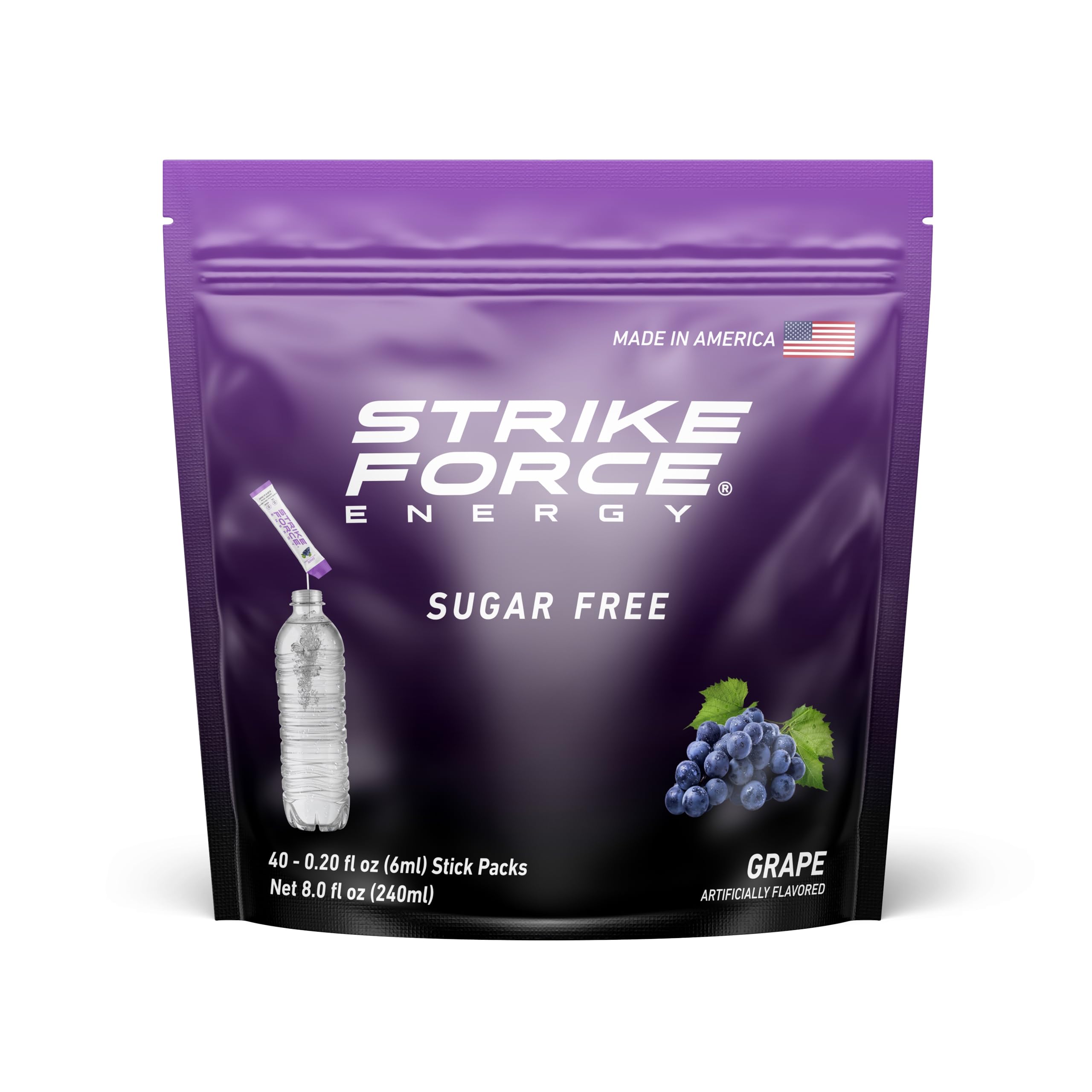 Amazon.com : Strike Force Energy Drink Mix - Grape Flavor
